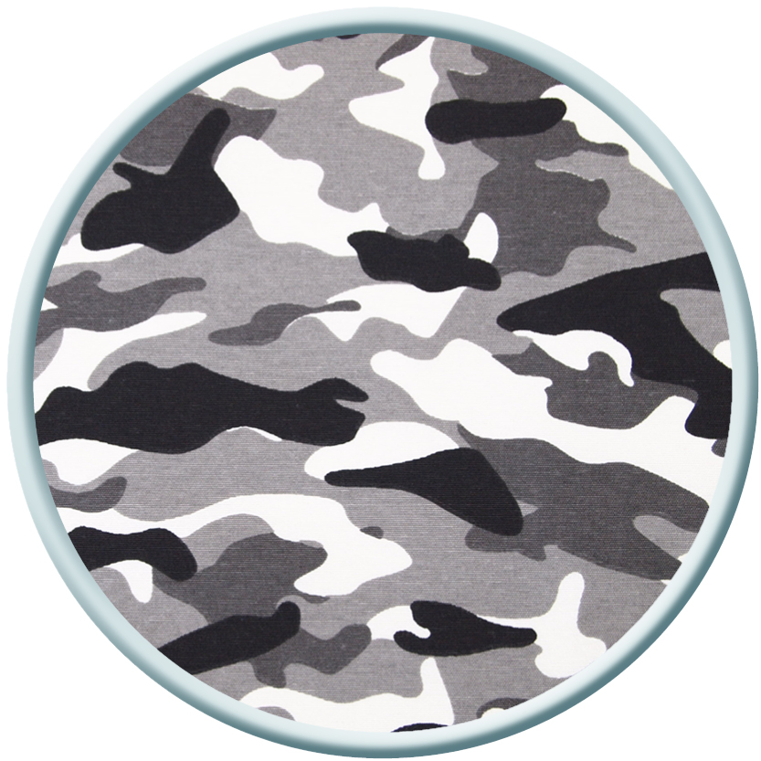 Canvas Army Stoff Camouflage grau